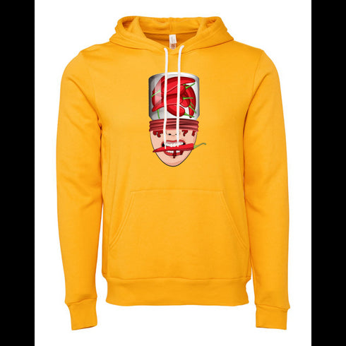 Cartoon chili peppers abstract painting Bella canvas hoodie 3719